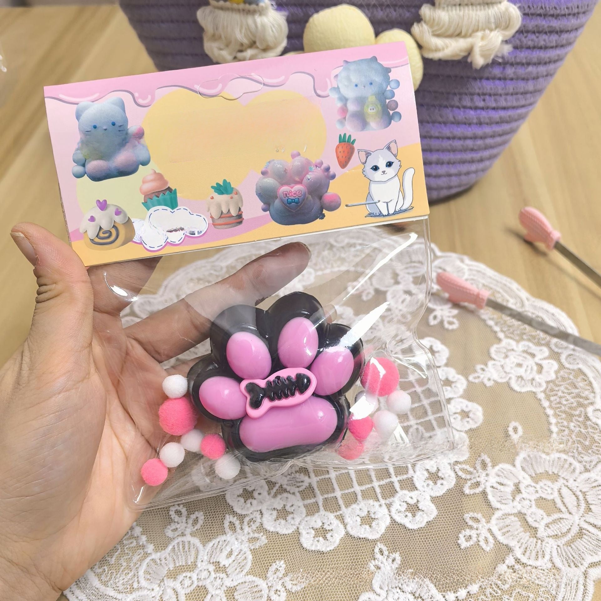 Soft Gel Cat Paw Stress Relief Toy
